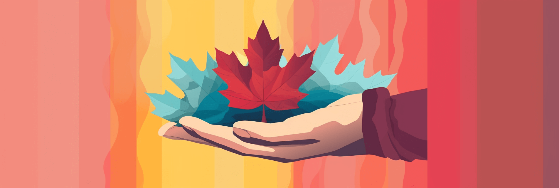 Featuring a canadian maple leaf a stylize 9cebb4b5650f4c60bb9f85a8c5045ba