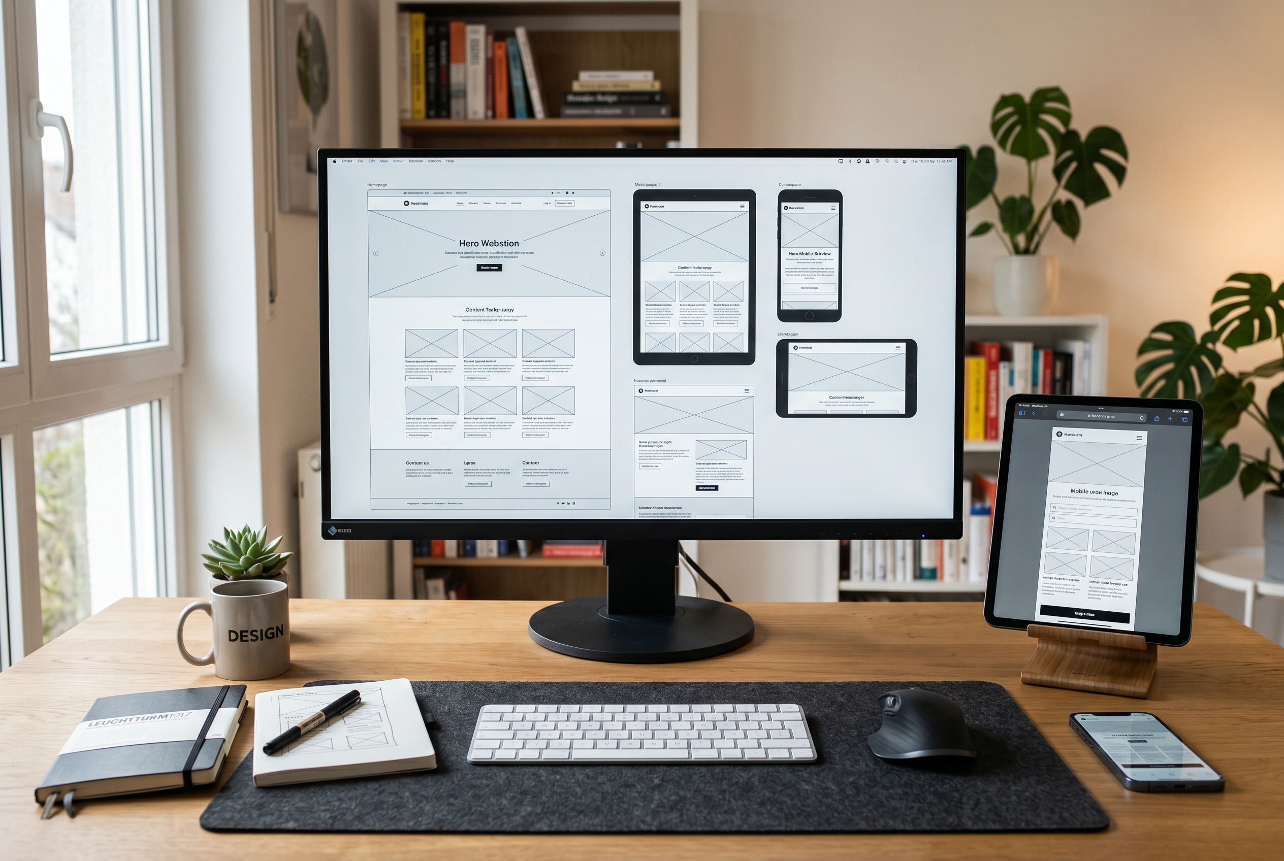 Web Design For Long-Term Care Organizations 1 Web design wireframes for long-term care facility website